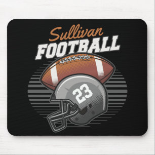 Mousepad Capacete de Número Personalizado da Equipe do Joga