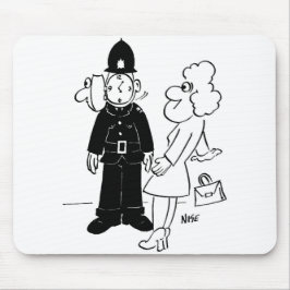 Mousepad Capacete de Relógio do Policial