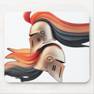 Mousepad capacetes de cavaleiro