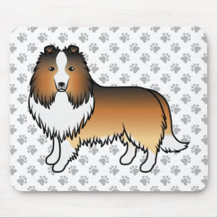 Mousepad Capacitar os cães e os cães de caça Shetland