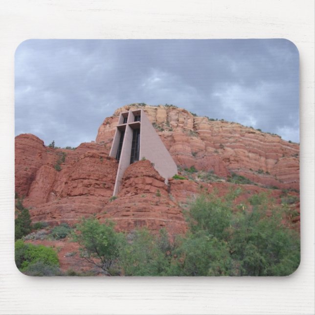 Mousepad Capela da cruz santamente em Sedona, AZ (Frente)