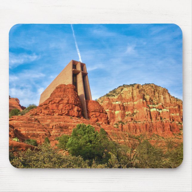 Mousepad Capela do Sedona transversal santamente, AZ (Frente)