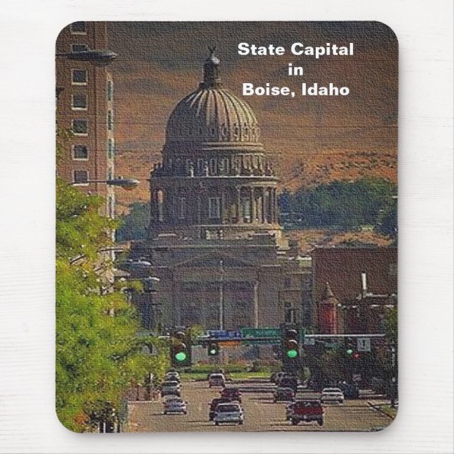 Mousepad Capital do Estado em Boise, Idaho (Frente)