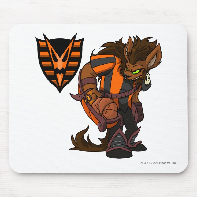 Mousepad Capitão assombrado 1 da equipe das madeiras (Frente)