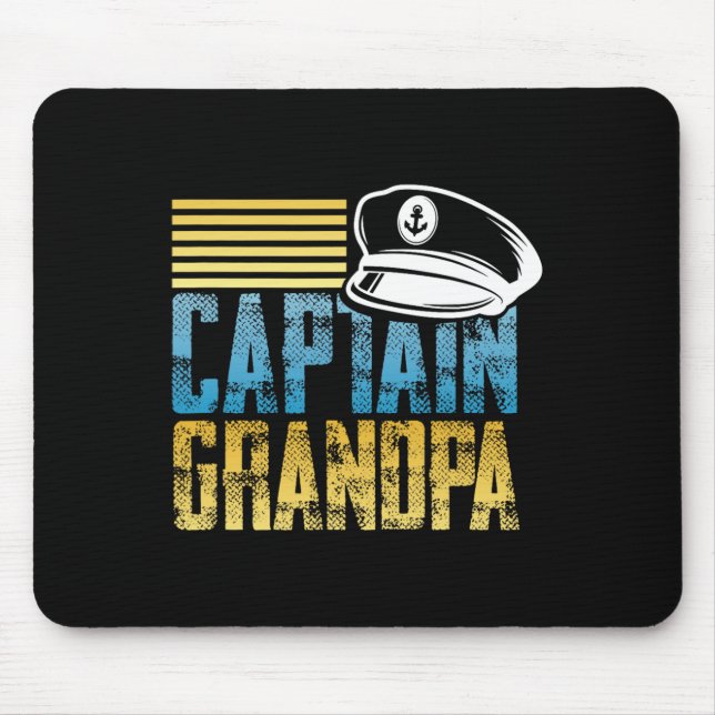 Mousepad Capitão Avô - Navegando Capitão Chapéu - Boat Love (Frente)
