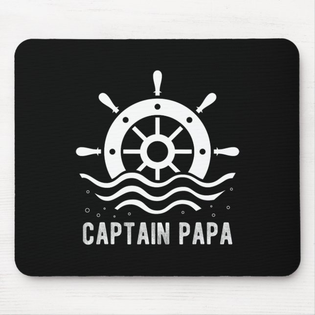 Mousepad Capitão Barco Dia de os pais Pontoon (Frente)