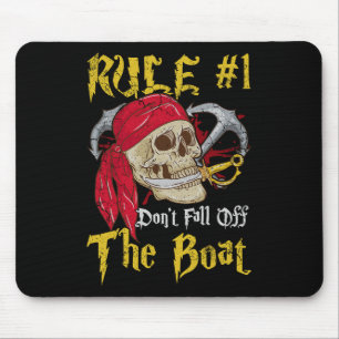 Mousepad Capitão barco Pirates Diversão Pirate Não Cai Em T