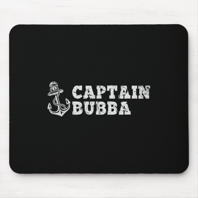 Mousepad Capitão Bubba Navegando Embarcação Âncora de Barco (Frente)