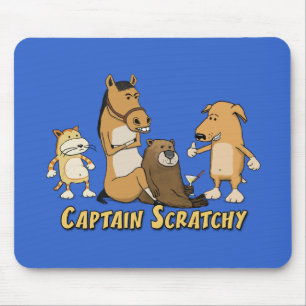 Mousepad Capitão engraçado Scratchy