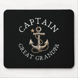 Mousepad Capitão Excelente Vovô Boat Vintage Barco