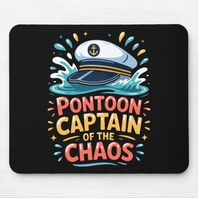 Mousepad Capitão Ntoon do Caos Lago Divertido de Barco Long (Frente)