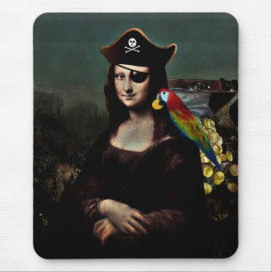 Mousepad Capitão Pirata Mona Lisa