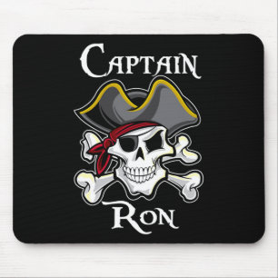 Mousepad Capitão Ron Personalizado Vintage Pirata Navegação