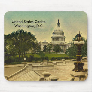 Mousepad Capitólio dos Estados Unidos das Etapas da Biblio