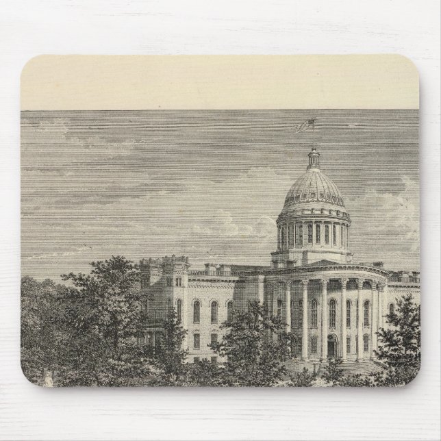 Mousepad Capitólio estadual, Madison, Wis (Frente)