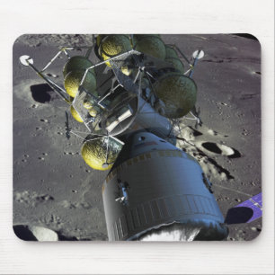 Mousepad Capitulação do artista de uma nave espacial nova