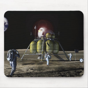 Mousepad Capitulação do artista de uma nave espacial nova