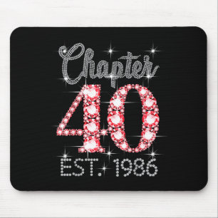 Mousepad Capítulo 40 Est 1986 Feliz Aniversário de 40 anos