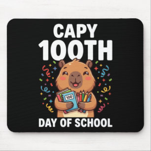 Mousepad Capivara 100º Dia De Escola Capy Animal Fofo