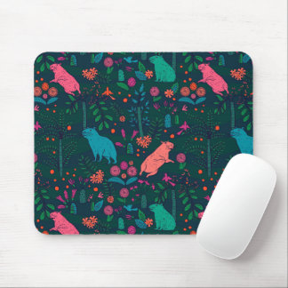 Mousepad Capivara Brincalhona na Floresta – Sem Costura Tro