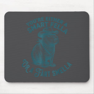 Mousepad Capivara Cara Inteligente Peido Fedorento Cowboy E