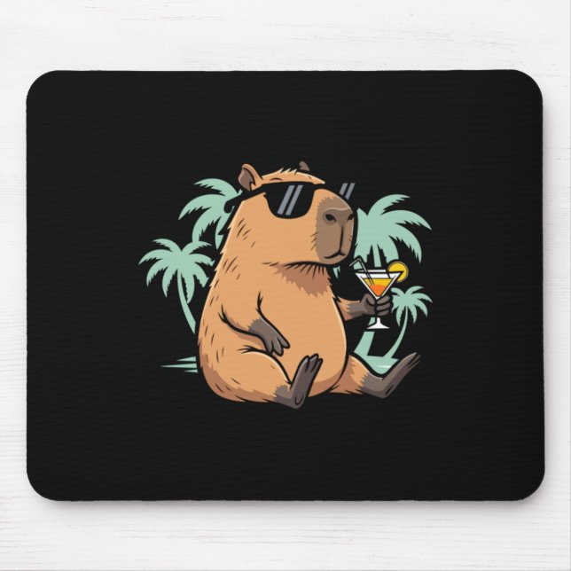 Mousepad Capivara Com Rabo - Vibração Relaxante (Frente)