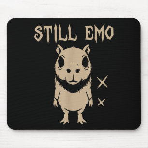 Mousepad Capivara Emo Gótica Punk Ainda Emo