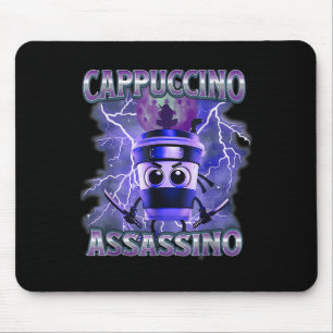Mousepad Cappuccino Ino Café Amante Do Brainrot Memória Ita