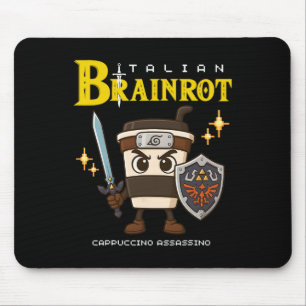 Mousepad Cappuccino Ino Cérebro Italiano Rot Retro Gamer Ar