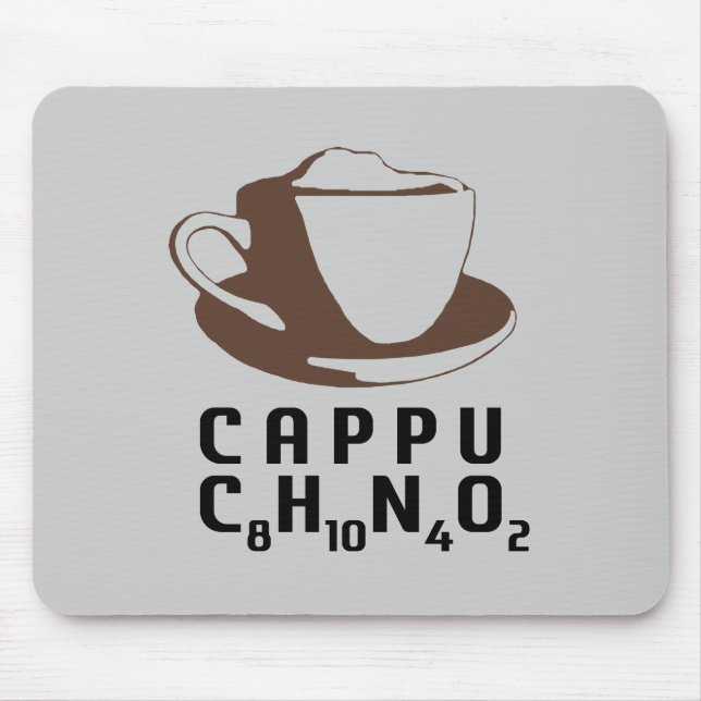 Mousepad Cappuccino químico (Frente)