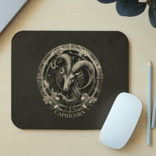 Mousepad Capricorn Zodiac Símbolo Sea Goat Celestial Fantas