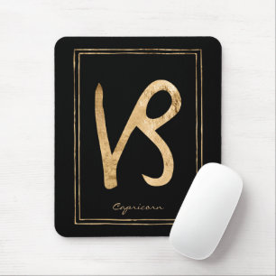 Mousepad Capricórnio martelado astrófico dourado astrologia