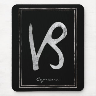 Mousepad Capricórnio martelava a astrologia prateada estrel
