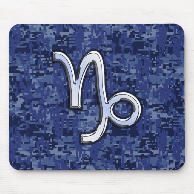 Mousepad Capricórnio Zodiac - Sinal na Camuflagem Digital d (Frente)