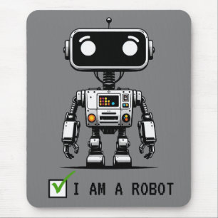 Mousepad Captcha Robot - Eu sou um Robô