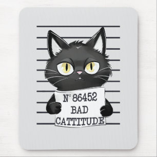 Mousepad Captura Má - Captura de Gato Negro