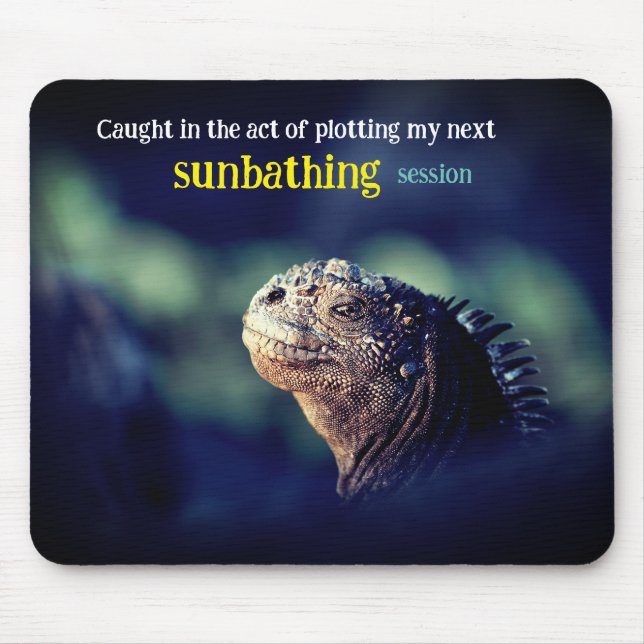 Mousepad Capturada na iguana marinha (Frente)