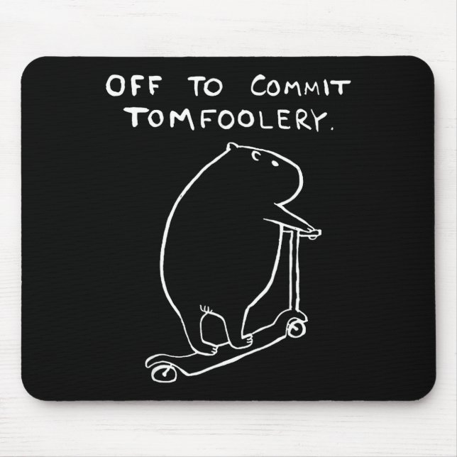 Mousepad Capybara Off To Commit Tomfoolery  (Frente)