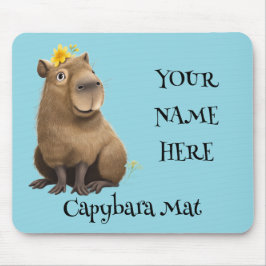 Mousepad Capybara Quote Mouse Mat