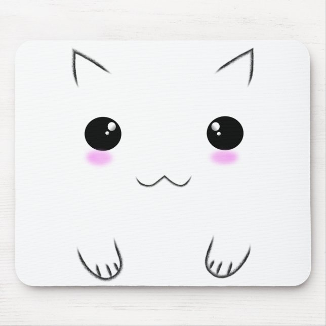 Mousepad Cara bonito do gatinho (Frente)