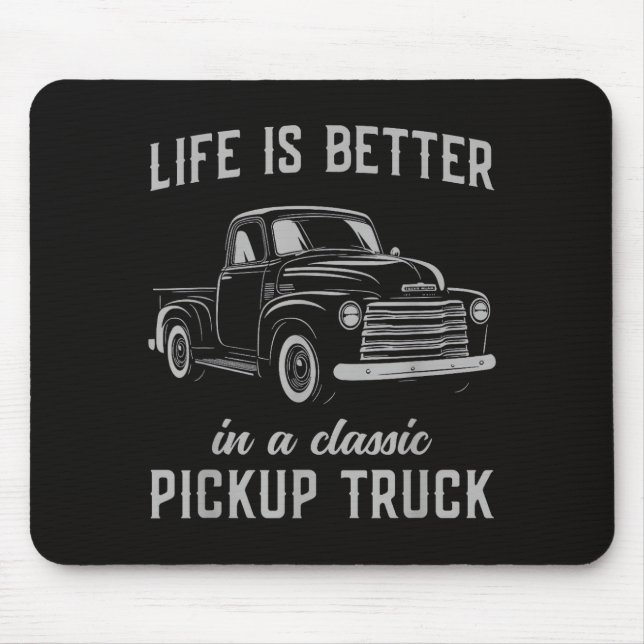 Mousepad Cara de Caminhonete Clássica Vintage (Frente)