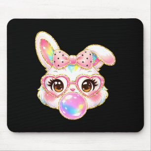 Mousepad Cara de Coelho Fofo para Mulheres Meninas Crianças