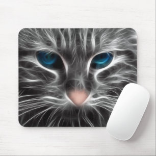 Mousepad Cara de Gato Azul Incrível