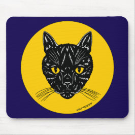 Mousepad Cara de Gato Preto