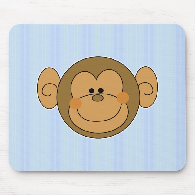 Mousepad Cara de macaco bobo e fofo (Frente)
