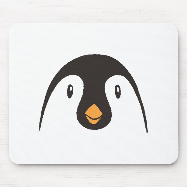 Mousepad Cara de Pinguim Fofa (Frente)