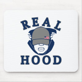 Mousepad cara DE SANGUE DA cinza azul EM HOODIE