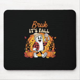 Mousepad Cara, É Outono Fantasma Abóbora Tempero Ação de Gr