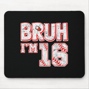 Mousepad Cara Eu Sou Uma Camiseta De Beisebol De Menino De