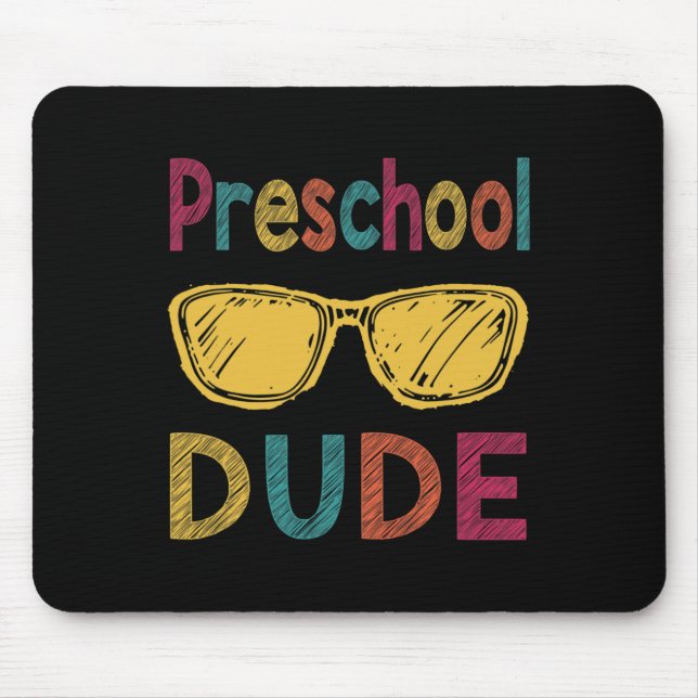 Mousepad Cara Fun Preschool De Volta ao Presente Presente P (Frente)
